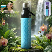 Plastic 1100 Ml Approx Diamond Texture Sports Water Bottle (1 Pc) thumbnail 1