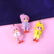 Cute Mini Doll Hanging Keychain Set (6 Pc Mix Color) thumbnail 4