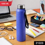 Classic Stainless Steel Water Bottle Blue Color (1000 Ml 1 Pc) thumbnail 7