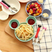 0843 Mickey Shaped Kidssnack Serving Sectioned Plate thumbnail 3