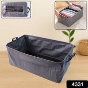 Foldable Cloth Storage Organizer Bag With Handles (46x27cm1pc) thumbnail 5