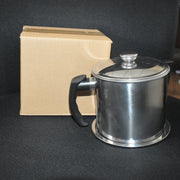 Stainless Steel Oil Strainer Pot With Lid And Filter Mesh (1 Set) thumbnail 6
