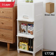 Multipurpose Storage Cabinet Storage Solutions Plastic Drawers  Multi Layer Wardrobe Storage Drawers  Foldable Multipurpose Drawer Units For Kitchen Bathroom Bedroom Cloth (3layer) thumbnail 6