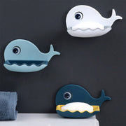 4747 Fish Shape Soap Dish Adhesive Waterproof Wall Mounted Bar Soap Dish Holder  (Pack Of 2pc) thumbnail 1