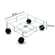 2787 Ss Square Oil Stand For Carrying Oil Bottles And Jars Easily Without Any Problem. thumbnail 3