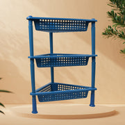 2812 Triangle Storage Plastic 3-tier  Rack Shelf For Kitchen Living Room Bathroom Office thumbnail 5