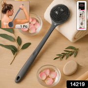 Silicone Back Scrubber Brush With Long Handle (1 Pc) thumbnail 6