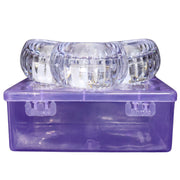 Set Of 3 Heart-shaped Led Flameless Decorative Candles thumbnail 1