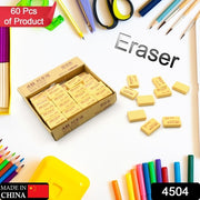 4504  Pencil Eraser Professional 4b Drawing Eraser Art Soft Eraser For School Office (60 Pc Pack) thumbnail 5