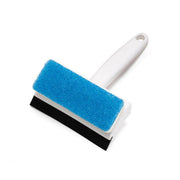 7602 2 In 1 Glass Wiper Cleaning Brush Mirror Grout Tile Cleaner Washing Pot Brush Double-sided Glass Wipe Bathroom Wiper Window Glass Wiper thumbnail 3