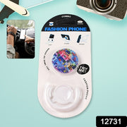 12731 Fashion Design Pop Up Mobile Phone Grip Holder Smart Phone Bracket Phone Stand  Grip With Popclip Car Mount Flowers Pasley thumbnail 5