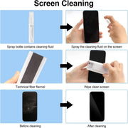 6462 7 In 1 Electronic Cleaner Kit Cleaning Kit For Monitor Keyboard Airpods Screen Dust Brush Including Soft Sweep Swipe Airpod Cleaner Pen Key Puller And Spray Bottle thumbnail 4