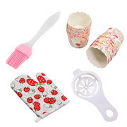 2943 4pc Kitchen Tools 1pc Spatula Brush 1pc Oven Glove 1pc Egg Yolk Separator And Paper Cup Set Of 25pcs thumbnail 5