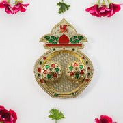 Decorative Plastic Kalash-shape Double Kumkum Box (Mix Design 1 Pc) thumbnail 2