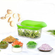 Manual Hand Push Garlic Cutter  Vegetable Chopper (1 Pc) thumbnail 5