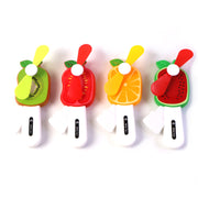Mini Hand Pressure Fruit-shaped Fan For Kids (1 Pc  Mix Design) thumbnail 1