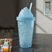 Cute Ice Cream Swirl Design Tumbler Sipper Bottle (500 Ml 1 Pc) thumbnail 1