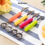 7031 Multifunctional Stainless Steel Fruit Vegetable Pattern Carving Knife Peeler Corer Spherical Dig Ball Scoop Garnishing Dig Ball Spoon Kit. thumbnail 4