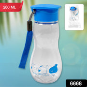 Transparent Travel Portable Water Bottle With Carry Straps (280 Ml  1 Pc) thumbnail 7