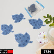 Mini  Pvc Anti-slip Bat Mat Non Slip Baby Bath Mats Mini Child Safety Anti Slip Shower Mats Star Leaf Shaped For Kids (4 Pc Set) thumbnail 4