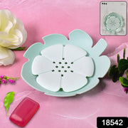 Plastic Flowers Soap Dish Bathroom Accessories Set Shower Gift (1 Pc) thumbnail 6