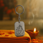 Auspicious Ganesh Cut-out Metal Keychain - (1 Pc) thumbnail 5