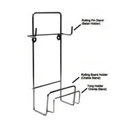 5552 Chakla Belan Chimta Stand Rolling Pin Board Tong Holder Silver Stainless Steel Multi-purpose Rack For Kitchen (1 Pc ) thumbnail 4
