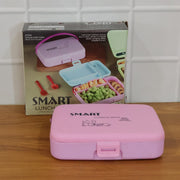 Smart Leak Proof Lunch Box With 3 Compartments And Spoon Set (1 Set) thumbnail 6