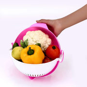 2214 Multifunctional Vegetable Fruits Cutter Shredder With Rotating Drain Basket thumbnail 5