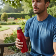 Stainless Steel Water Bottle Red Color (1000 Ml 1 Pc) thumbnail 2