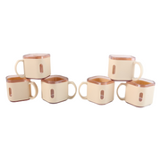 Premium Square Shape Tea Cup Set  6-piece (150 Ml) thumbnail 1