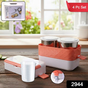 Electric Heated Lunch Box With Stainless Steel Inner Containers (1 Set) thumbnail 4