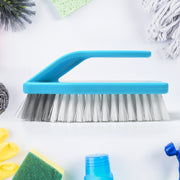 7527 Multipurpose Durable Cleaning Brush With Handle For Clothes Laundry Floor Tiles At Home Kitchen Sink Wet And Dry Wash Cloth Spotting Washing Scrubbing Brush. thumbnail 1