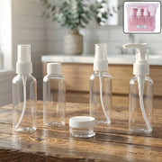 5-in-1 Refillable Travel Cosmetic Bottle Set thumbnail 1