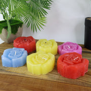 Rose Shaped Wax Candle Set (6 Pc) thumbnail 4