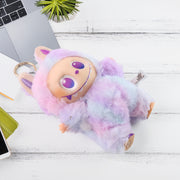 Light Purple Plush Toy Cartoon Keychain With Hook Colorful Light Purple (1 Pc) thumbnail 3