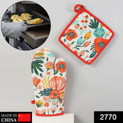 2770 Professional Cotton Oven Mitt Gloves thumbnail 7