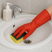 Long Cuff Multipurpose Rubber Cleaning Gloves (1 Pair Mix Color) thumbnail 2
