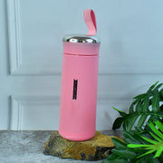 Water Bottle 400ml Leak Proof Glass Water Bottle With Daily Water Intake For Gym And Children Nice Bottle (1 Pc  Pink Color) thumbnail 5