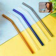 Reusable Glass Straws Clear Glass Drinking Straw (5 Pcs Set) thumbnail 1
