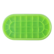Premium Oval Silicone Ice Cube Tray With Lid (1 Pc) thumbnail 3