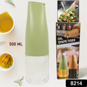 8214 Oil Dispenser 500ml Cooking Oil Dispensing Cruets Oil Bottle With Automatic Open Lid Kitchen Glass Oil Pot Cooking Oil Bottle For Kitchen Grilling Frying (500 Ml) thumbnail 7