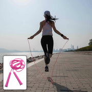 0648 3m Plastic Adjustable Wire Skipping Skip High Speed Jump Rope Cross Fit Fitness Equipment Exercise Workout thumbnail 2