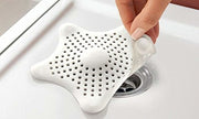 0829 Silicone Star Shaped Sink Filter Bathroom Hair Catcher Drain Strainers For Basin thumbnail 5