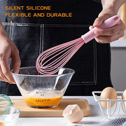 2930 Manual Whisk Mixer Silicone Whisk Cream Whisk Flour Mixer Rotary Egg Mixer Kitchen Baking Tool. thumbnail 5