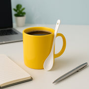 Elegant Ceramic Mug With Matching Spoon thumbnail 3