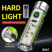 Pattern Flashlight Usb Flashlight Rechargeable Led Torch Light (1 Pc) thumbnail 7