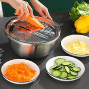 3-in-1 Stainless Steel Mixing Straining  Grater Bowl Set thumbnail 6