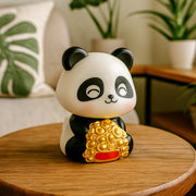 Car Decoration Solar Power Moving Head Panda Statue Creative (1 Pc) thumbnail 5