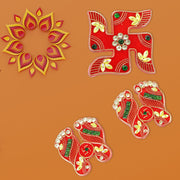 Traditional Decorative Shubh Labh Door Hanging (6 Pc  1 Set) thumbnail 2